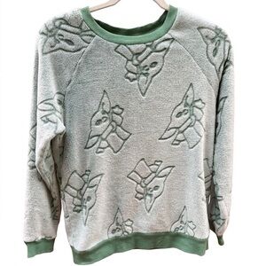 Disney Star Wars The Mandalorian Grogu Baby Yoda Fleece Sweatshirt - Small